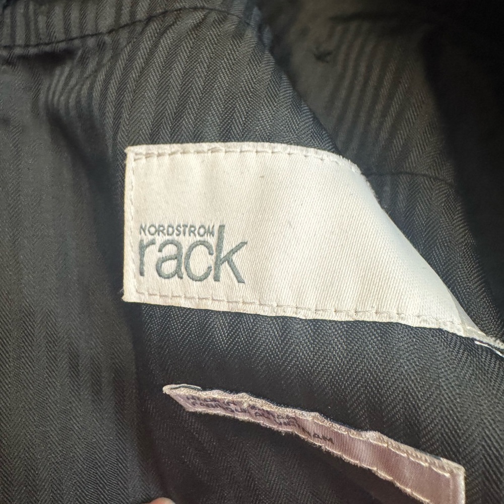 NORDSTROM RACK Suit Separates Black Suit Pants Size 40X32 Flat Front Business - Picture 5 of 11